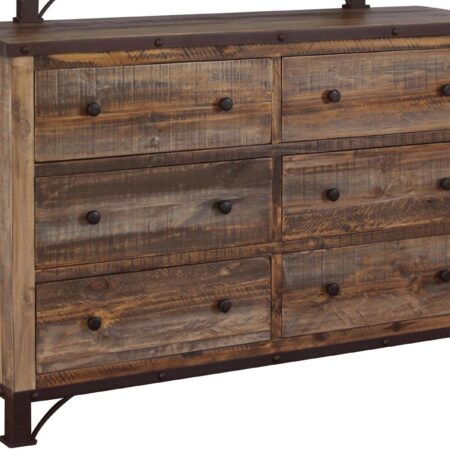 Antique 6 Drawer Dresser in Multi Color image