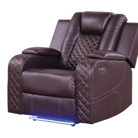 Benz Power Recliner in Brown