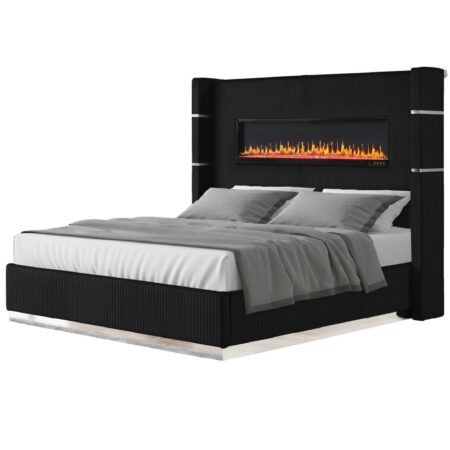 Lizelle Queen bed with Fireplace