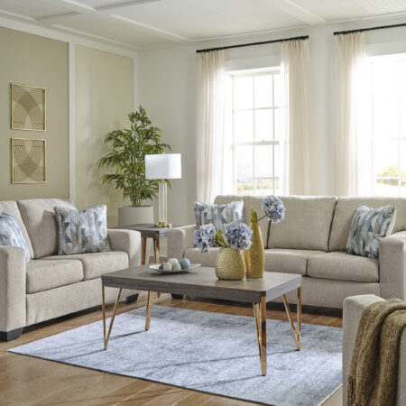 Deltona Sofa and Loveset Parchment