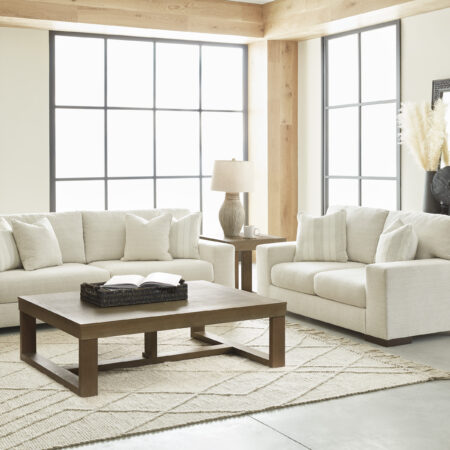 Maggie Sofa and Loveseat Birch