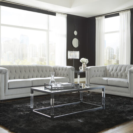 Josanna Sofa and Loveseat Gray