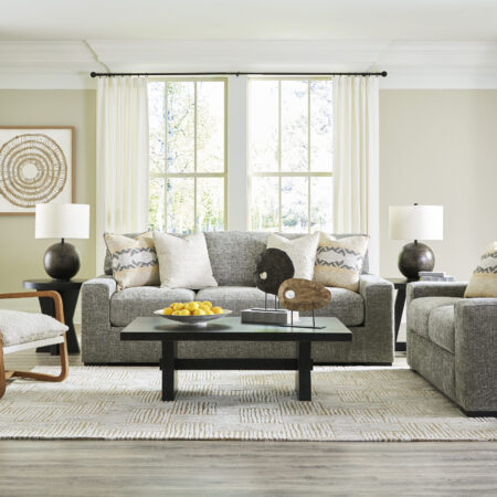 Dunmor Sofa and Loveseat Graphite