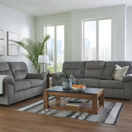 Bindura Sofa and Loveseat Mineral