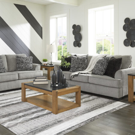 Deakin Sofa and Loveseat Ash