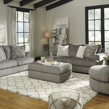 Soletren Sofa and Loveseat Ash